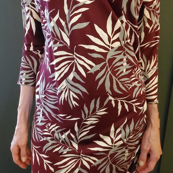 HOLT RENFREW SILK FAUX WRAP DRESS - Picture 3 of 10
